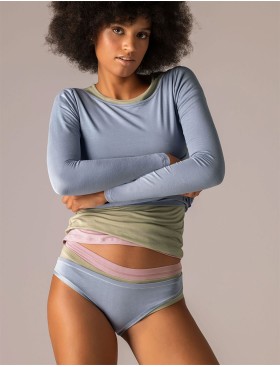 Кофта с вырезом-лодочкой Sielei TODAY 6014 denim, Цвет: denim (джинсовый), Размеры: M, изображение 4