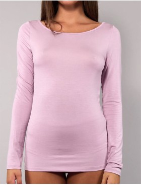 Кофта с вырезом-лодочкой Sielei TODAY 6014 malva, Цвет: malva (лиловый), Размеры: M