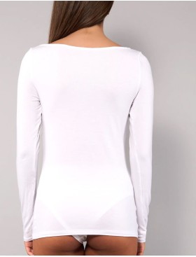 Кофта с вырезом-лодочкой Sielei TODAY 6014 milk, Цвет: milk (молоко), Размеры: M, изображение 2