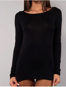 Кофта с вырезом-лодочкой Sielei TODAY 6014 nero, Цвет: nero (черный), Размеры: M