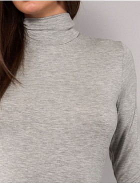 Боди-водолазка Sielei TODAY 6018 grigio melange, Цвет: grigio melange (серы, Размеры: S, изображение 3