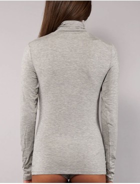 Водолазка из модала Sielei TODAY 6020 grigio melange, Цвет: grigio melange (серы, Размеры: M, изображение 3