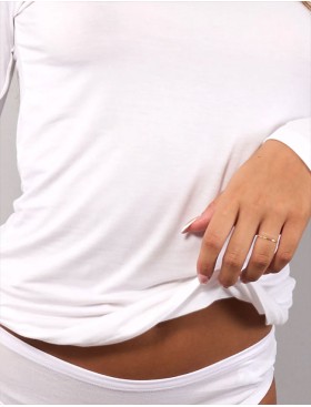 Водолазка из модала Sielei TODAY 6020 milk, Цвет: milk (молоко), Размеры: M, изображение 3