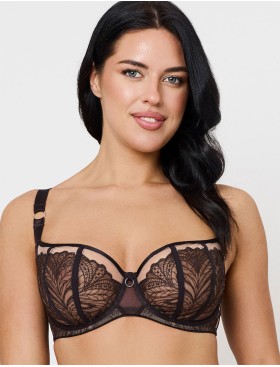 Мягкий бюстгальтер балконет Subtille SILVIA CHOCO balconette soft, Цвет: шоколадный, Размеры: 75H, изображение 3