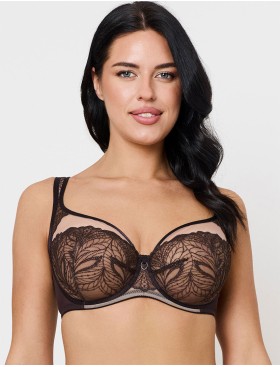 Бюстгальтер с мягкой чашкой Subtille SILVIA CHOCO soft full cup, Цвет: шоколадный, Размеры: 75H, изображение 3