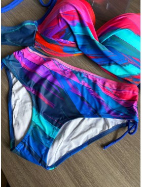 Яркий купальник с регулируемыми плавками Jolidon FJ43I мультиколор, Цвет: мультиколор, Размеры: 80F, изображение 3