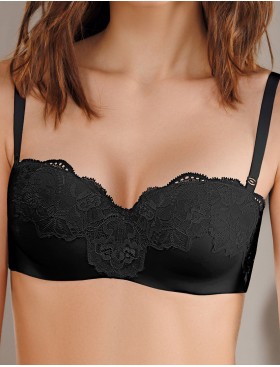 Бюстгальтер бандо пуш-ап Amelie MILANA 2317 черный, Цвет: черный, Размеры: 75B