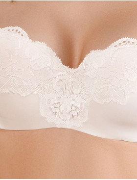 Бюстгальтер бандо пуш-ап Amelie MILANA 2317 молочный, Цвет: молочный, Размеры: 75C, изображение 3