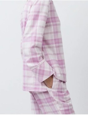 Фланелевая женская пижама Aruelle FABIOLA, Цвет: лаванда, Размеры: XS, изображение 4