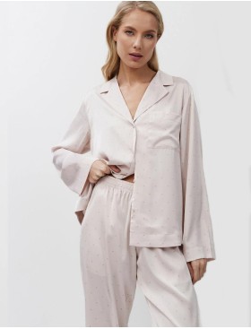 Атласная пижама с брюками Aruelle GILIAN, Цвет: светло-розовый, Размеры: XS
