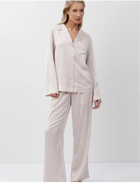 Атласная пижама с брюками Aruelle GILIAN, Цвет: светло-розовый, Размеры: XS, изображение 2