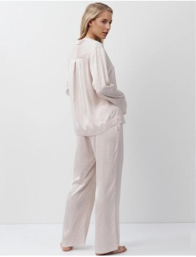 Атласная пижама с брюками Aruelle GILIAN, Цвет: светло-розовый, Размеры: XS, изображение 3