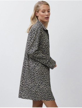 Рубашка-халат из вискозы Aruelle LEONA, Цвет: леопард, Размеры: S, изображение 4