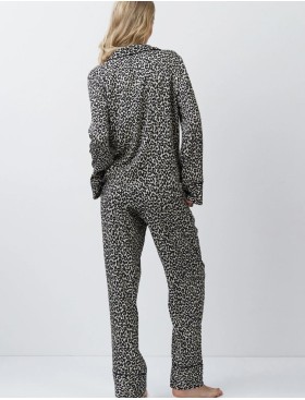 Пижама женская с брюками из вискозы Aruelle LEONA, Цвет: леопард, Размеры: XS, изображение 3