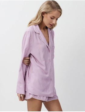 Вискозная пижама с шортами Aruelle MARGARETH, Цвет: лаванда, Размеры: XS, изображение 3
