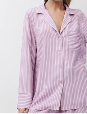 Вискозная пижама с шортами Aruelle MARGARETH, Цвет: лаванда, Размеры: XS, изображение 4