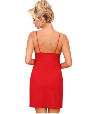 Сорочка на тонких бретелях Donna ALLY nightdress red, Цвет: красный, Размеры: L, изображение 3