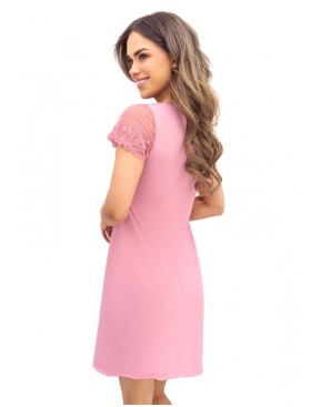 Ночная рубашка с кружевом Donna DARIA nightdress dirty pink, Цвет: розовый, Размеры: L, изображение 3
