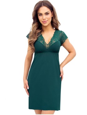 Сорочка с кружевным верхом Donna IVANA nightdress green, Цвет: изумрудный, Размеры: L, изображение 2