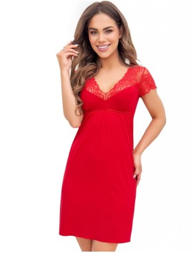 Сорочка с кружевным верхом Donna IVANA nightdress red, Цвет: красный, Размеры: L, изображение 2