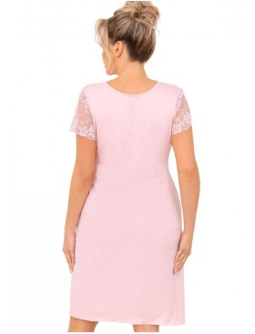 Сорочка из вискозы Donna LIVIA PLUS powder pink, Цвет: светло-розовый, Размеры: 3XL, изображение 2