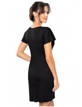 Сорочка с короткими рукавами Donna LUIZA nightdress black new, Цвет: черный, Размеры: L, изображение 2