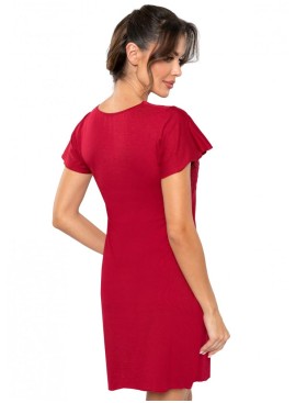 Сорочка с короткими рукавами Donna LUIZA nightdress burgundy new, Цвет: бордовый, Размеры: L, изображение 2