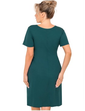Сорочка из вискозы Donna MELANIA nightdress PLUS green, Цвет: изумрудный, Размеры: 3XL, изображение 3