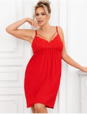 Ночная сорочка Donna SYLVIA nightdress PLUS red, Цвет: красный, Размеры: 3XL