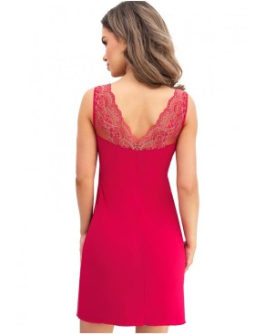 Сорочка с кружевным верхом Donna VICTORIA II nightdress, Цвет: красный, Размеры: L, изображение 3