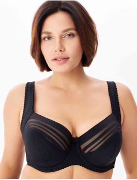 Бюстгальтер полумягкий Elli 9092 черный, Цвет: черный, Размеры: 75H, изображение 4