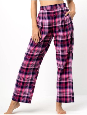 Домашние фланелевые брюки Key LHE 490, Цвет: фиолетовый, Размеры: S