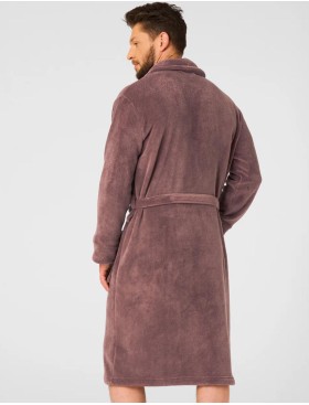 Теплый мужской халат Key MGL 255 латте, Цвет: латте, Размеры: M/L, изображение 2