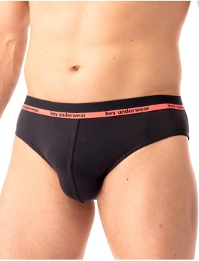 Трусы слипы 2 шт. в упаковке Key MPP 287 черный + коричневый, Цвет: черный + коричневый, Размеры: L, изображение 2