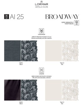 Черная пижама с шортами Lormar BROADWAY 653888CO nero, Цвет: nero (черный), Размеры: M, изображение 3