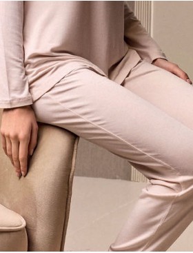 Пижама из вискозного полотна Lormar BROADWAY 653802LU talco, Цвет: talco (пудровый), Размеры: M, изображение 2