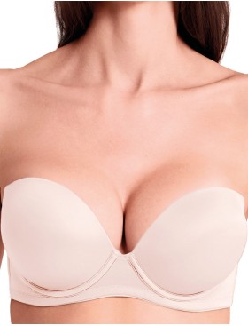 Бюстгальтер супер пуш-ап Lormar Double Extra ULTRASHINE talco, Цвет: talco (пудровый), Размеры: 80B