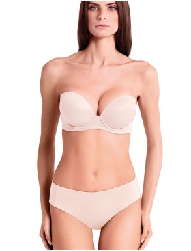 Бюстгальтер супер пуш-ап Lormar Double Extra ULTRASHINE talco, Цвет: talco (пудровый), Размеры: 80B, изображение 4