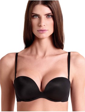 Бюстгальтер фашия без каркасов Lormar FREE PLUS nero, Цвет: nero (черный), Размеры: 70B, изображение 2