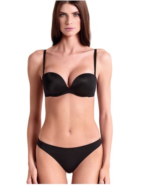 Бюстгальтер фашия без каркасов Lormar FREE PLUS nero, Цвет: nero (черный), Размеры: 70B, изображение 4