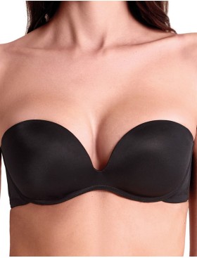 Бюстгальтер фашия без каркасов Lormar FREE PLUS nero, Цвет: nero (черный), Размеры: 70B