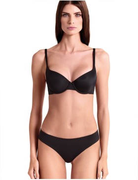 Гладкий формованный бюстгальтер Lormar MOUSSE nero, Цвет: nero (черный), Размеры: 80C, изображение 2