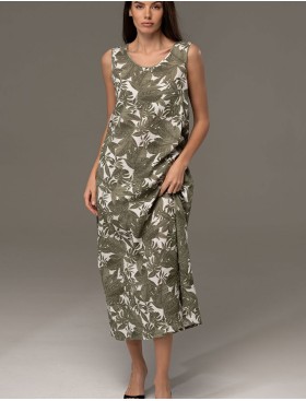 Сарафан из хлопкового муслина Mia-Amore AVANTA 5375, Цвет: оливковый, Размеры: S, изображение 3