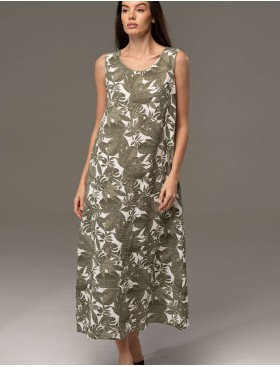 Сарафан из хлопкового муслина Mia-Amore AVANTA 5375, Цвет: оливковый, Размеры: S, изображение 4