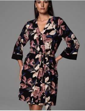 Трикотажный халат с принтом Mia-Amore DAIANA 5573, Цвет: мультицвет, Размеры: L/XL