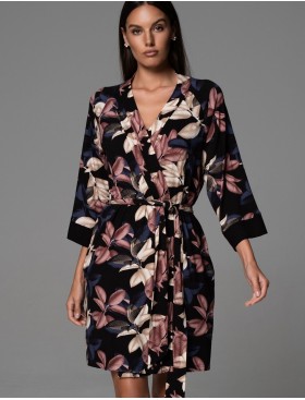 Трикотажный халат с принтом Mia-Amore DAIANA 5573, Цвет: мультицвет, Размеры: L/XL, изображение 3