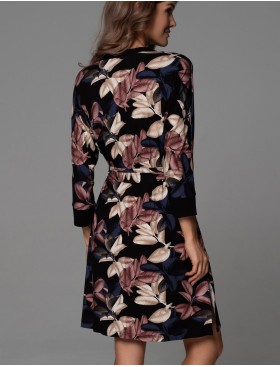 Короткий халат на пуговицах Mia-Amore DAIANA 5578, Цвет: мультицвет, Размеры: 4XL, изображение 2