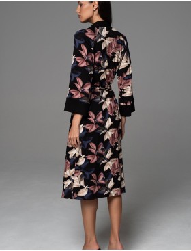 Длинный запашной халат Mia-Amore DAIANA 5579, Цвет: мультицвет, Размеры: 2XL/3XL, изображение 3