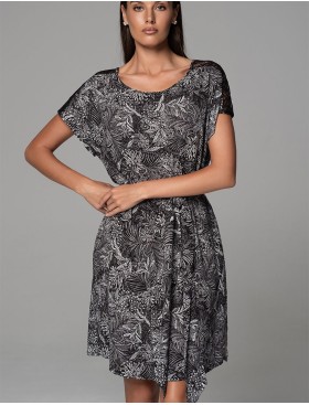 Домашнее платье Mia-Amore JOLINE 5577, Цвет: черный, Размеры: 4XL/5XL, изображение 4