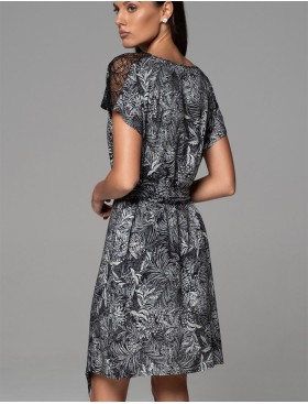 Домашнее платье Mia-Amore JOLINE 5577, Цвет: черный, Размеры: 4XL/5XL, изображение 2